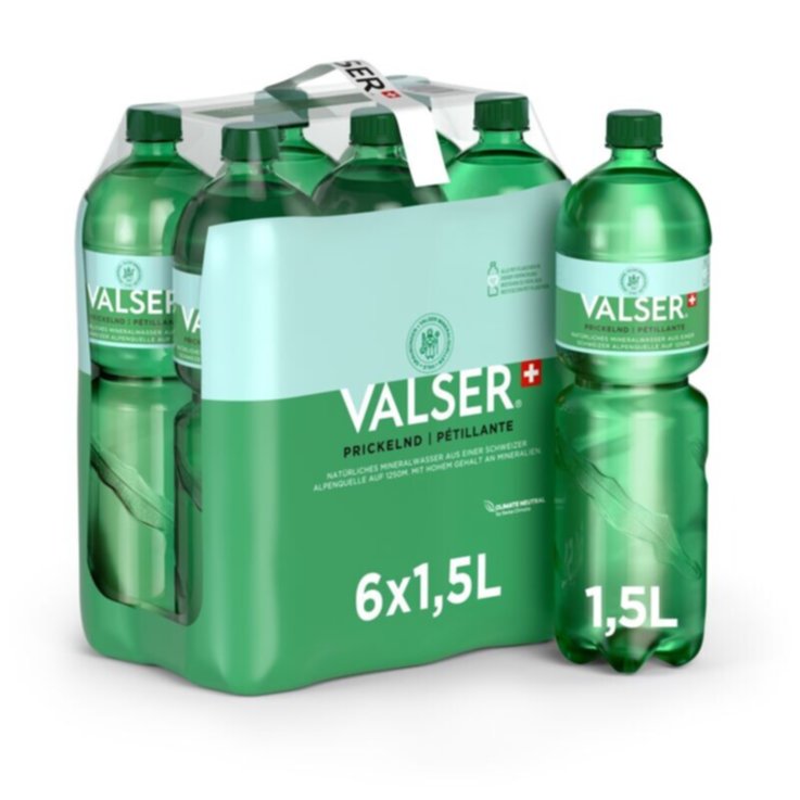 Valser Eau Minérale gazéifiée 6X1.5l